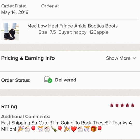 Med Low Heel Fringe Ankle Booties Boots - Picture 6 of 6